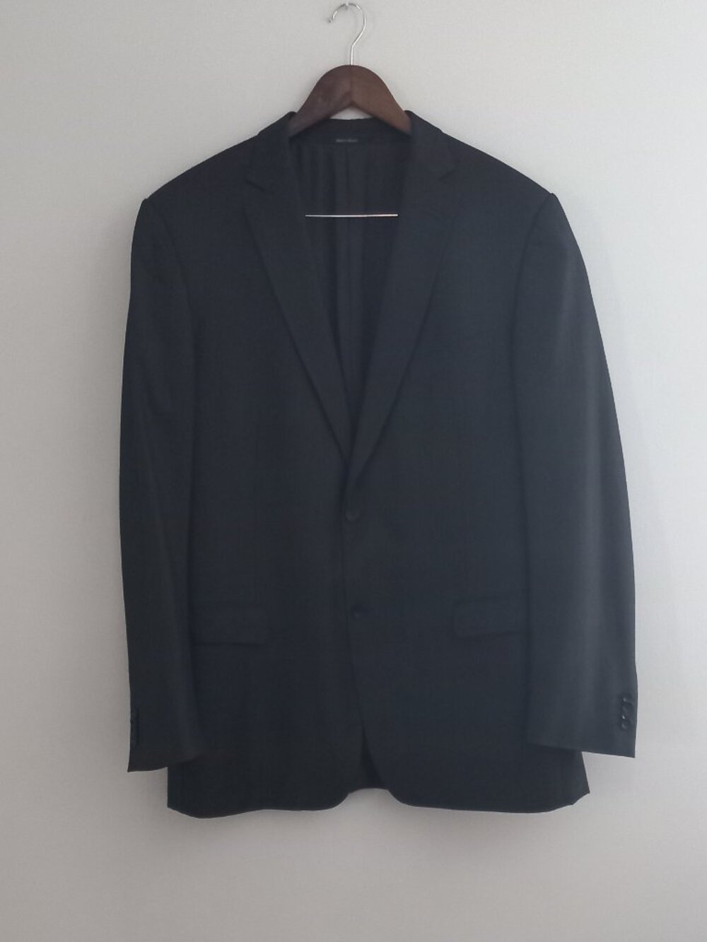 ZEGNA wool/mohair dark grey/black blazer 56L